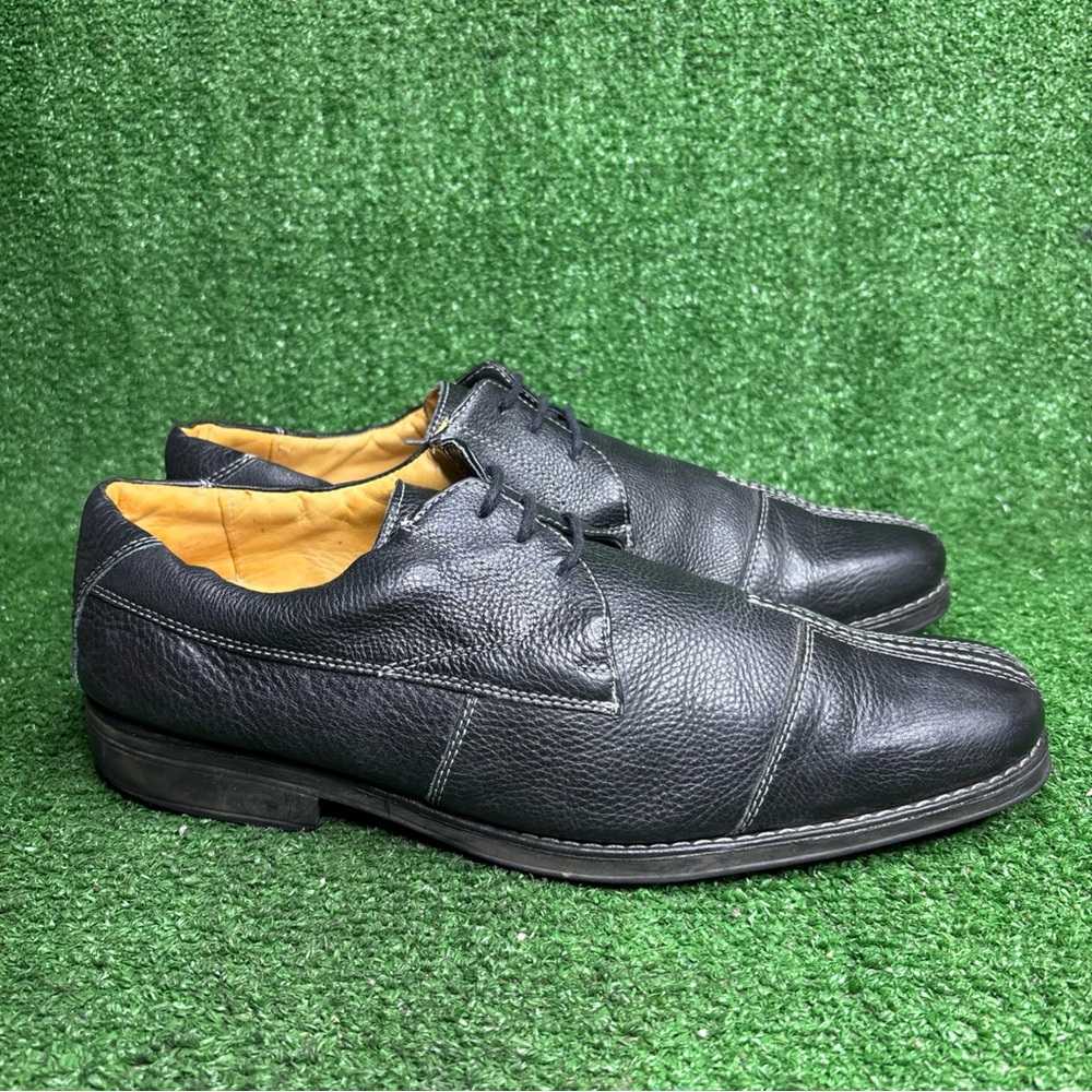 Sandro Moscoloni‎ Oxford Men's Size 11.5 Black Leather Dress Shoe Split Toe